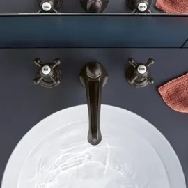 Dornbracht Madison Waschtisch-Dreilochbatterie Dark Platinum matt