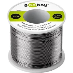 goobay Lötzinn, bleifrei, ø0,56mm, 250g Rolle
