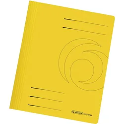 herlitz Schnellhefter Karton gefaltet gelb intensiv