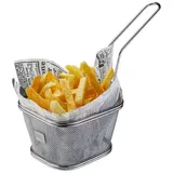 GEFU Mini-Servierkorb BBQ groß Silber M (Medium)