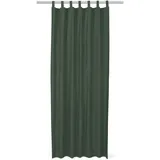 Tom Tailor Vorhang Uni Schlaufen 140 x 255 cm bottel-green