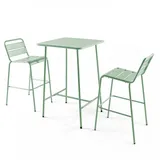 Oviala Bartisch 70 x 70 x 105 cm Salbeigrün
