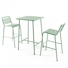 Oviala Bartisch 70 x 70 x 105 cm Salbeigrün