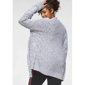 KangaROOS Strickjacke in grau-weiß-meliert | Gr.: 52/54
