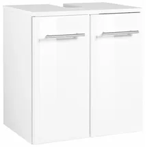 WELLTIME Waschbeckenunterschrank WELLTIME "Venedig", weiß (weiß, weiß), B:50cm H:53cm T:34cm, Schränke, Waschbeckenunterschrank, Badmöbel in verschiedenen Farben erhältlich