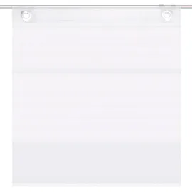HOME WOHNIDEEN Raffrollo HOME WOHNIDEEN "JACOB" Gr. 3, weiß, B:80cm H:130cm, Voile, Obermaterial: 100% Polyester, Raffrollos, Uni