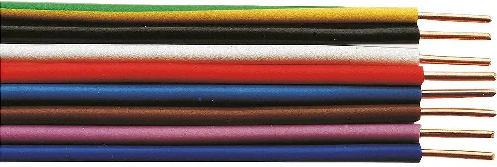 Isolierte Starkstromleitung H07V-U massiv, 1 x 1,5 dunkelblau - Rolle ß 100m