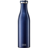 LURCH 240862 Isolierflasche/Thermoflasche für heiße und kalte Getränke aus doppelwandigem Edelstahl 0,75l,
