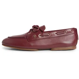 Tommy Hilfiger TH Sleek Leather Bootsschuh Damen Braun 37