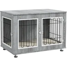 PawHut Hunde-Zubehör grau Edelstahl B/H/L: ca. 58x90x65 cm