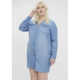 Vero Moda Curve Blusenkleid Blau 52