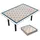 VOUNOT Tischdecke Outdoor Elastisch Rechteckig 180 x 114 cm Blau/Khaki
