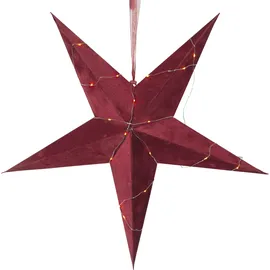 Star Trading Star Velvet Papierstern, Papier, rot