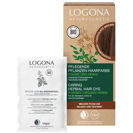 Logona Pflanzen-Haarfarbe Pulver schokobraun 100 g