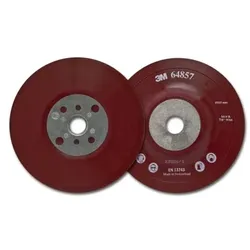 Hochleistungsstützteller flach, rot, 180mm, M14, flexibel