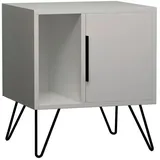 Livetastic Nachtkästchen Glynn ca. 45x50x35 cm, Weiß,