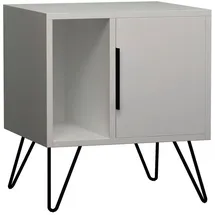 Livetastic Nachtkästchen Glynn ca. 45x50x35 cm, Weiß,