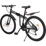 Ciounmb Mountainbike 26 Zoll Faltbares Fahrrad 21 Gang Schaltung doppelten Scheibenbremsen 120kg/264.55lbs Gewichtskapazität Hardtail MTB Bike für Mädchen Jungen Herren Damen