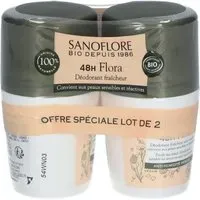 SANOFLORE Déodorant Flora efficacité 48h certifié bio Rouleau 100 ml