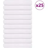 vidaXL Saunatücher 80 x 200 cm weiß 25-tlg.