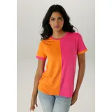 Aniston SELECTED T-Shirt in pink-orange | Gr.: 48