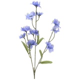 MARELIDA Kornblume am Stiel Kunstblume Dekoblume H: 55cm blau