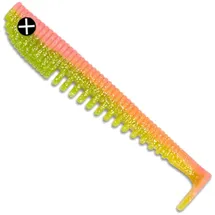 Monkey Lures King Lui - 7,5 cm, 10 cm, 12,5 cm, 14 cm - Big L Köder, Gummifisch, Angelköder, Softbait, Zanderköder, Kunstköder Angeln, Gummiköder (Electric Monkey - stark UV aktiv, 12,5 cm)