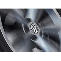 Volkswagen Nabenkappe für LM-Felge, dynamisch, mit stehendem Logo im Fahrbetrieb,