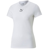 Puma Classics Slim T-Shirt Damen Weiss F02