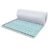 Fdm Topper 4x140x200 cm, Matratzenauflage mit RavineBlue-Schaum Matratzenschoner H4