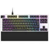 NZXT Function TKL Mechanische PC Gaming Tastatur - beleuchtet - lineare RGB Schalter - MX kompatible Schalter - Hot Swap - robustes Aluminium Cover - Mechanical Gaming Keyboard | EN (QWERTY) Weiß