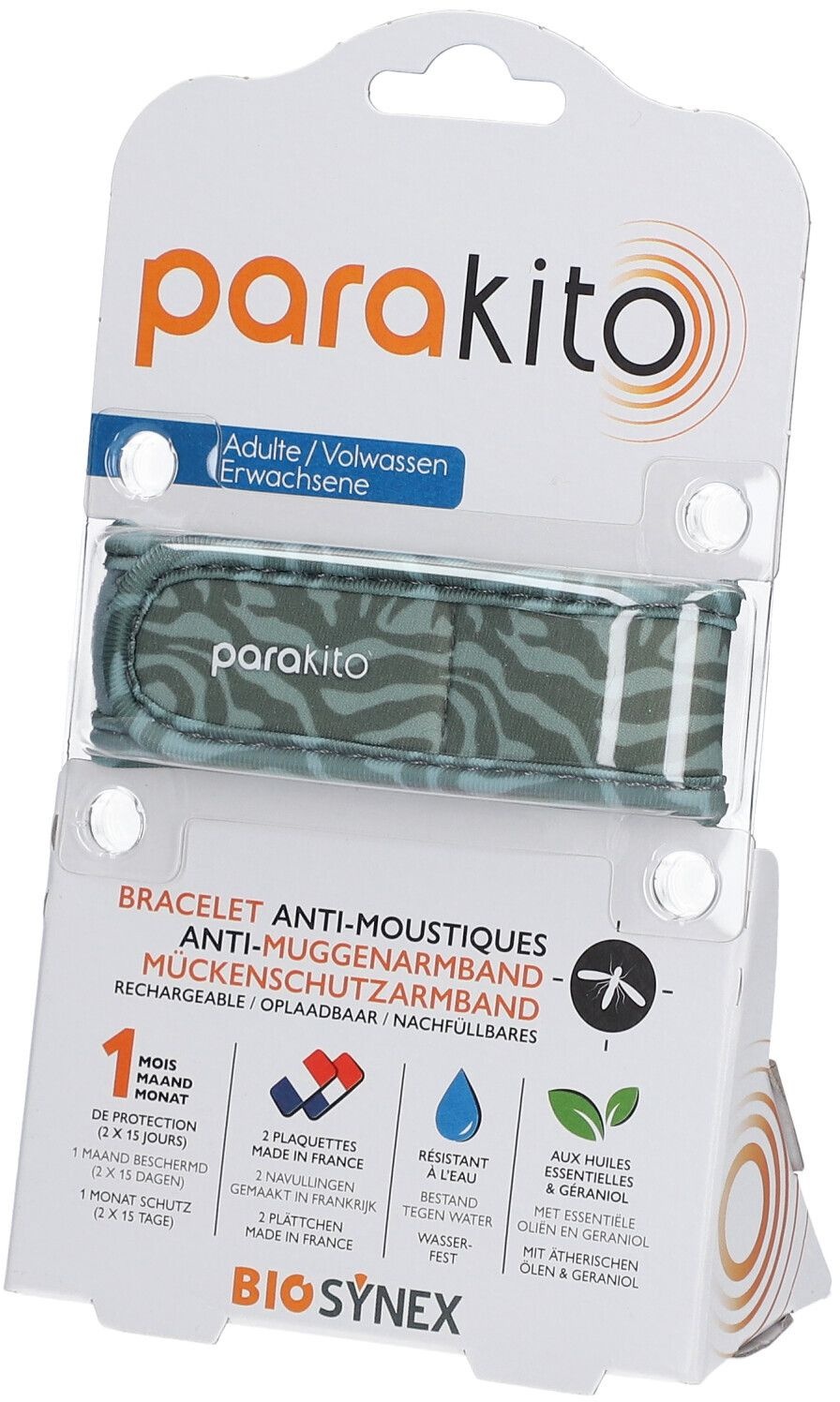 ParaKito Bracelet Anti-Moustiques Adulte Camouflage 1 bracelet(s) 1 pc(s) Bracelet