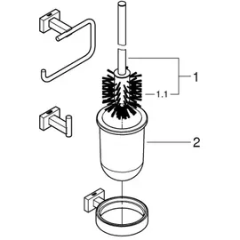 Grohe Essentials Cube WC-Set 3 in 1