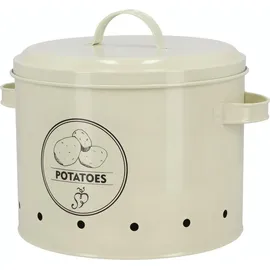 Esschert Design Küchendose weiß 27,0 x 23,2 x 21,3 cm 6,3 l