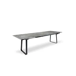 Auszugstisch Vesuv Gamma - 160/220 x 95 cm Keramik basalt