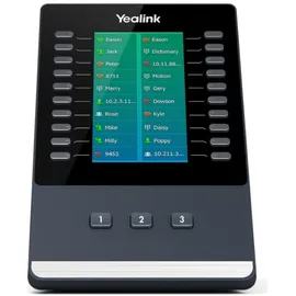 Yealink EXP50 Color-Screen - Tastenerweiterungsmodul - schwarz/grau Festnetztelefon grau|schwarz