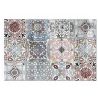 Tulup Glasplatte für Kamin Rechteck 60 x 40 x 0,4 cm Grau