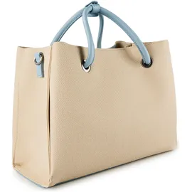 Valentino Alexia Summer Shopper Polyurethan Beige/Blue