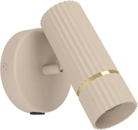 CAMINIA wall light sandy/brushed brass