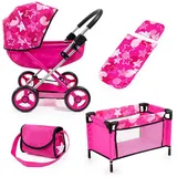 Bayer Design Puppenwagen Cosy Set Sterne Pink