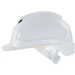 uvex pheos B Schutzhelm mit Lüftung - konvent. Innenausstattung - langer Schirm weiß 51 cm - 61 cm - 9772020 - weiß
