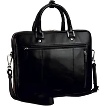 LEONHARD HEYDEN Montreal Aktentasche Leder 38 cm schwarz