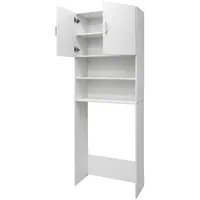 ECD Germany Waschmaschinenschrank Badmöbel Badschrank Hochschrank Schrank 190x63x25 cm