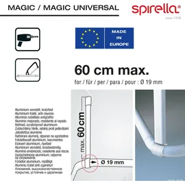 Spirella Duschvorhangstange 60 cm weiß