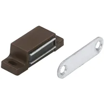 Hettich Magnetschnäpper Gegenplatte starr 4 kg - 5 kg Kunststoff braun 10 Stück