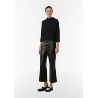 Comma, Comma Flared-Leg-Hose in Leder-Optik