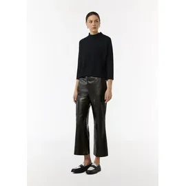Comma, Comma Flared-Leg-Hose in Leder-Optik