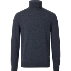 Rollkragenpullover CASAMODA "CASAMODA Rollkragenpullover uni", Herren, Gr. 3XL, blau (dunkelblau), 80% Wolle (Lammwolle), 20% Nylon, Pullover