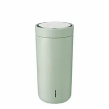 Stelton To-Go Click Thermobecher 400 ml mintgrün aus doppelschichtigem Stahl