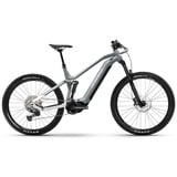 Haibike AllMtn 3 Yamaha 720Wh Elektro Fullsuspension Mountain Bike Glossy Silver Surf/White | S/41cm